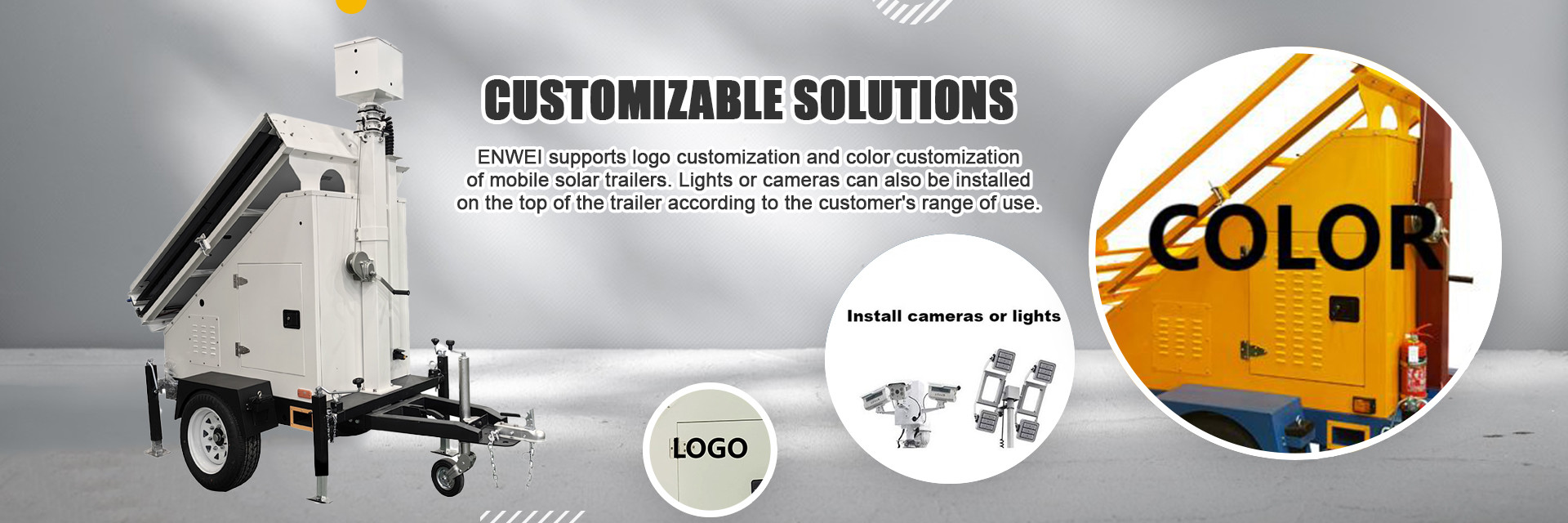 calidad Remolque de energía solar fábrica