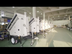 Remolque de vigilancia solar móvil personalizable con energía solar para seguridad