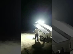 Remolque de luz solar móvil