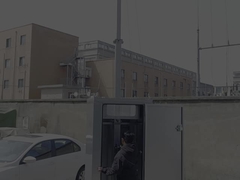 Cubo de cámara de vigilancia solar