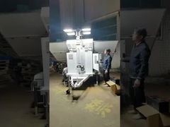 El sistema solar móvil de paneles de luz con remolque LED