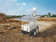 Instalación de taller de remolque de CCTV solar