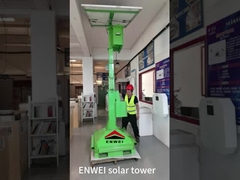 Torre de vigilancia de seguridad con cámara CCTV solar móvil para gestión del tráfico