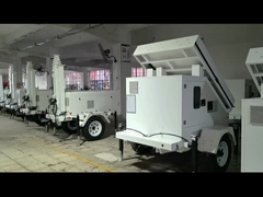 Torre de CCTV móvil con energía solar y cámaras de seguridad solares