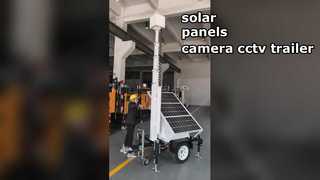 mini remolque cctv con cámara solar móvil