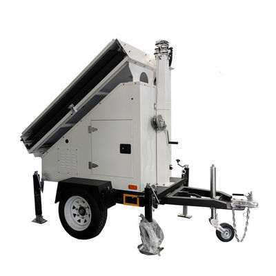 Trailer solar portátil personalizable Trailer de seguridad solar con paneles solares de 3 * 400W