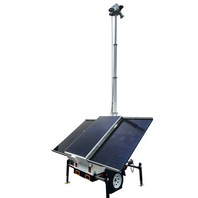 Remolque solar móvil ecológico para sitios de construcción Instalación fácil