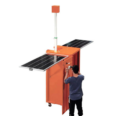 Dispositivo móvil de monitoreo de energía solar con paneles solares de 2*200W