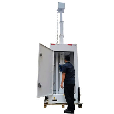 Torre de vigilancia de CCTV móvil Soluciones de seguridad Mast telescópico de 6 metros para estacionamiento