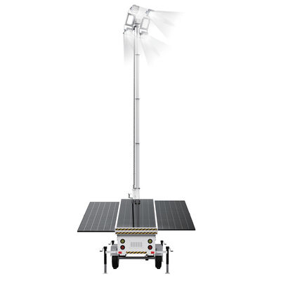quality Torre de luz solar móvil de mástil alto de 7 m para zonas remotas de socorro en caso de desastre factory