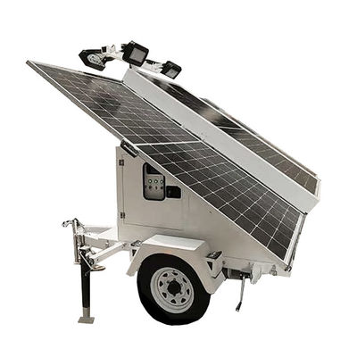 Iluminación de rotación de 360 grados Trailer de luz solar LED personalizado para iluminación de minas de gran área