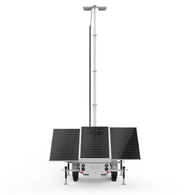 3*420W Panel solar monocristalino de silicio Relámpago de luz solar para iluminación de estacionamiento exterior