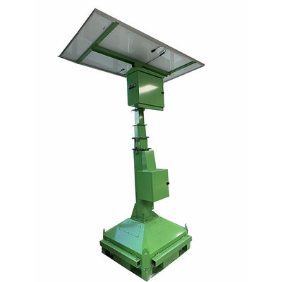 Sistema de paneles de energía solar de 24 V de corriente continua Torre de luz LED para iluminación de minería superficial