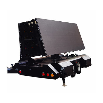 Display de propaganda de doble cara solar plegable con LED Trailer publicitario para exhibición de publicidad