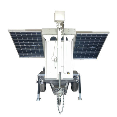 Sistema de seguridad de paneles solares portátiles 5G cámara de alta definición Cctv trailer para vigilancia de patio