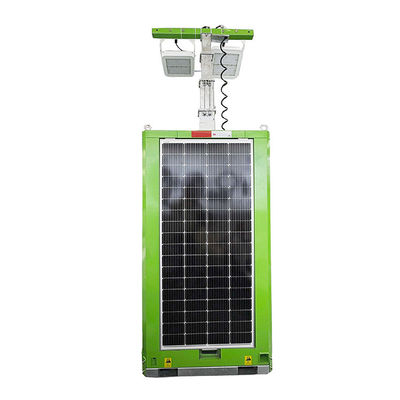 Torre de luz de energía solar omnipresente montado mástil telescópico y luces LED para iluminación de parques urbanos
