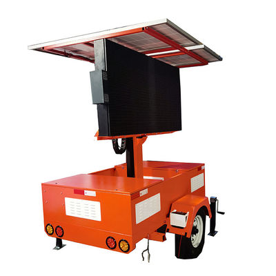 Panel solar de energía del sistema de energía de pantalla LED trailer 4G 5G WIFI para el sitio de construcción