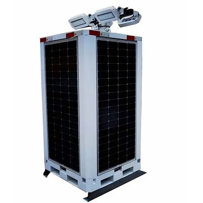 Protección del medio ambiente Energía renovable Iluminación de ahorro de energía Torre de luz solar Led Cuboid Para iluminación escolar