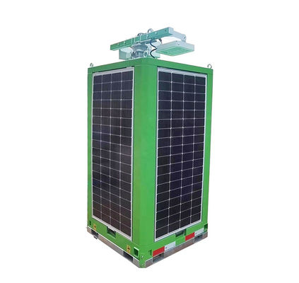 Torre de luz de la cámara de vigilancia de seguridad solar versátil con panel solar de 4*230W y batería de 2*200 Ah