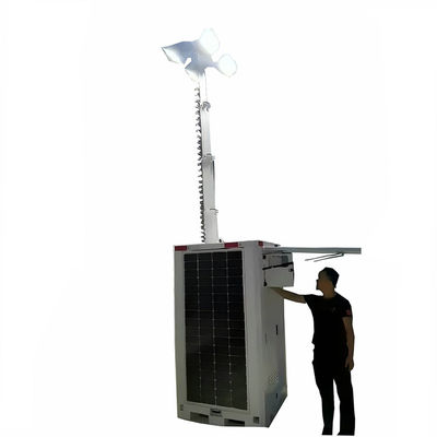 Reflector solar resistente a la corrosión y resistente al agua Caja de torres de luz LED para iluminación de campamento