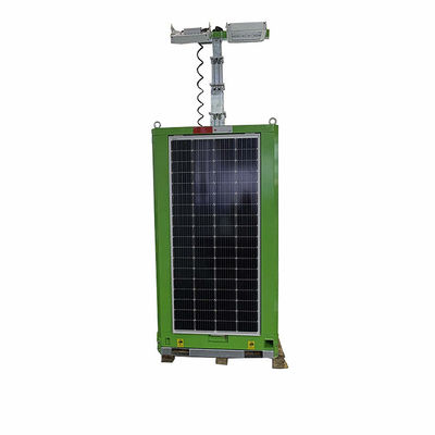 Gestión inteligente Sistema de energía solar Energía LED Torre de luz Cuboide para iluminación escénica