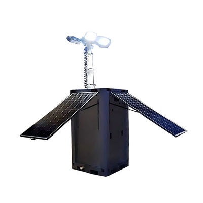 Protección ambiental verde paneles de energía solar LED torre de luz cubo para la iluminación de áreas remotas