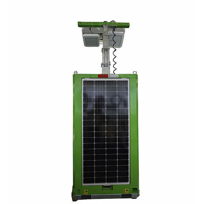 Excelente estabilidad Sistema de energía solar Panel de energía LED Torre de luz solar Cubo de luz solar para iluminación de parques de logística