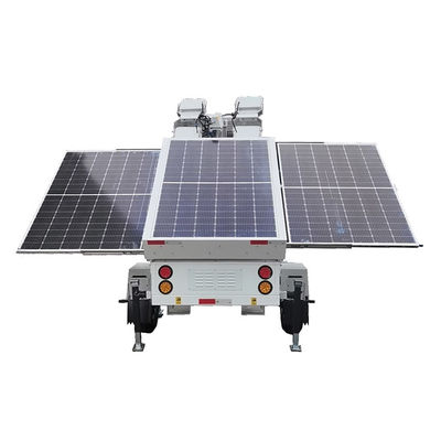Durabilidad robusta Torre de luz solar móvil Sistema de energía solar Batería de gel Trailer de luz LED para iluminación temporal