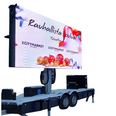 Display de pantalla LED a todo color en exteriores Billboard Trailer para el lugar turístico