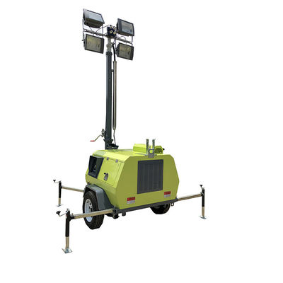 Flexible Conveniente Generador de Diesel Exterior Luminoso Remolque Móvil Para Iluminación Temporal