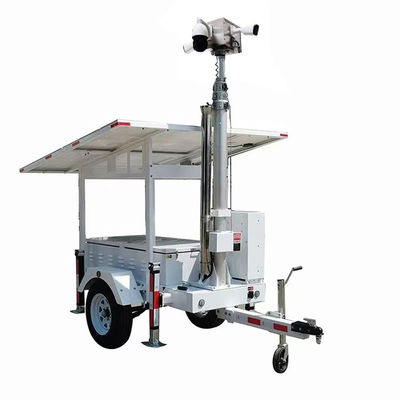 quality Remolque de cámara de seguridad con paneles solares de 2*420W para monitoreo de estacionamiento factory
