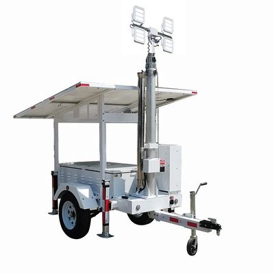 Trailer de luz solar portátil de alta movilidad para iluminación de minas