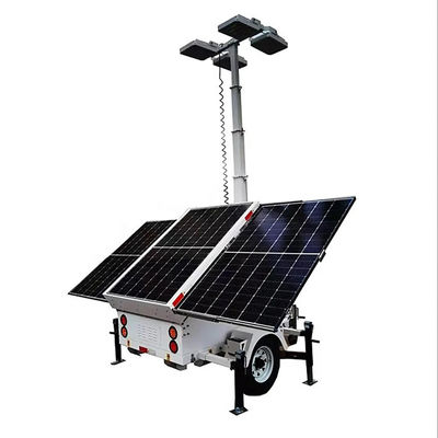 Torre de iluminación solar con mástil eléctrico de 7 metros para iluminación de minería mineral