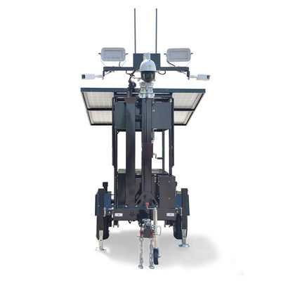 Torre de iluminación solar con mástil eléctrico de 6 m 2 * 420W paneles solares para iluminación de eventos