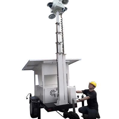 Superior flexibilidad cámara de seguridad móvil torre montada Cctv de alta definición para el monitoreo de minas