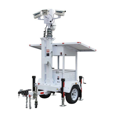 Fuerte adaptabilidad 2*420W Panel solar cámara de vigilancia Cctv remolque para el monitoreo del parque