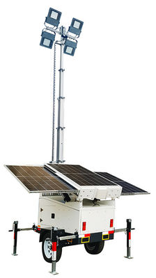 Luces LED de energía solar remolques con galvanizado en frío para iluminación de áreas escénicas
