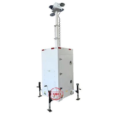 Unidad de vigilancia con cámara móvil de torre de cubo para la prevención de robos en el sitio de construcción