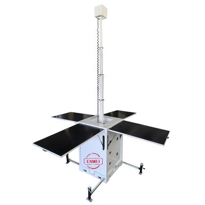 Unidad de vigilancia solar móvil con cámaras PTZ para el monitoreo remoto de grandes áreas agrícolas