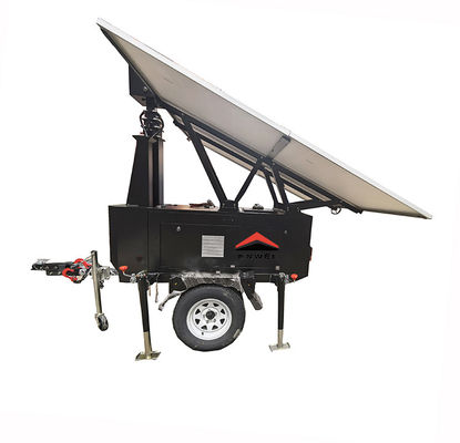 Paneles solares de energía cámara Cctv remolques DC 24V para la vigilancia del rancho