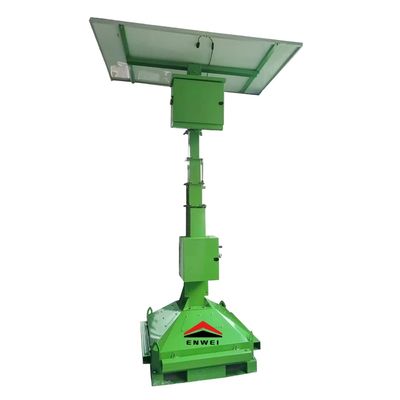 Torre de vigilancia de seguridad con cámara CCTV solar móvil para gestión del tráfico