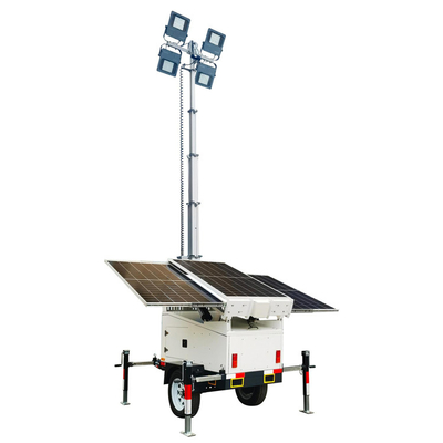 Solar LED Light Tower With 4*100W LED Lamps For Work Sites Lighting