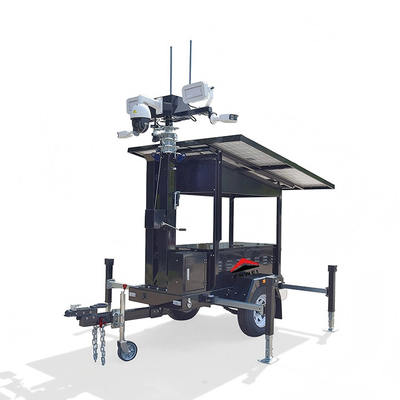 Remolques CCTV con cámara solar para trabajo de día completo para monitoreo de obras