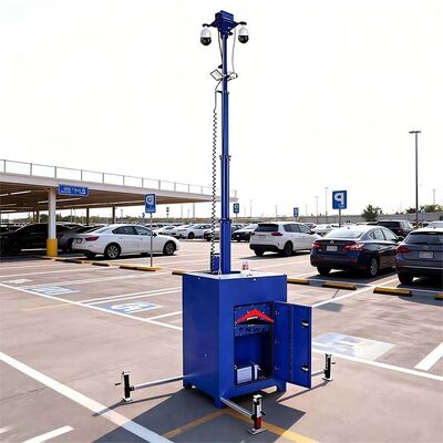 quality Torre de videovigilancia móvil con luz verde para vigilancia de estacionamientos factory