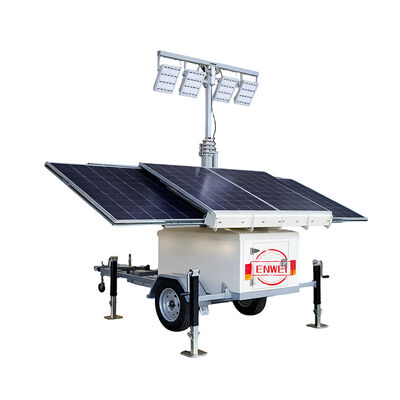 Trailer de luz LED de seguridad solar móvil para iluminación de minería/granja/área remota