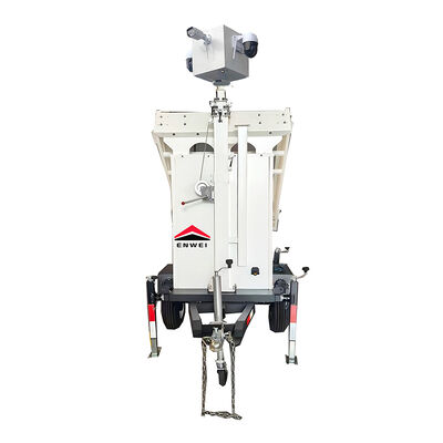 Panel solar portátil cámara de circuito cerrado del remolque marco para el sitio de construcción