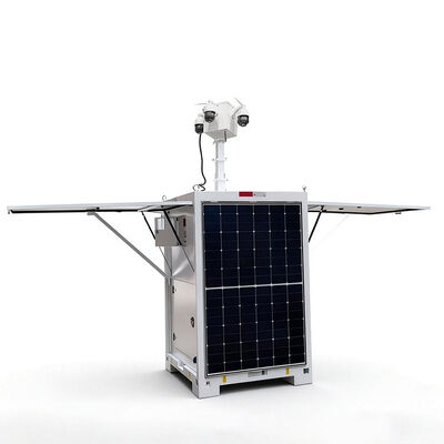 Torre de vigilancia de vídeo móvil para vigilancia fuera de red las 24 horas del día y los 7 días de la semana en lugares remotos