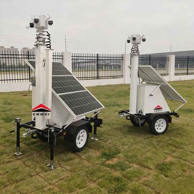 Solar Powered Portable Surveillance Trailers Designed for Environmental Monitoring and Temporary Security Deployments